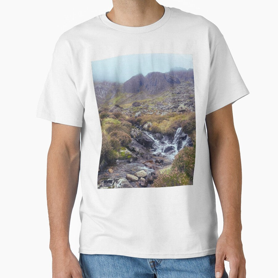 Misty Mountain Valley by Clauando - Adult & Kids T-Shirts, Sweatshirts & Hoodies apparel design preview 1