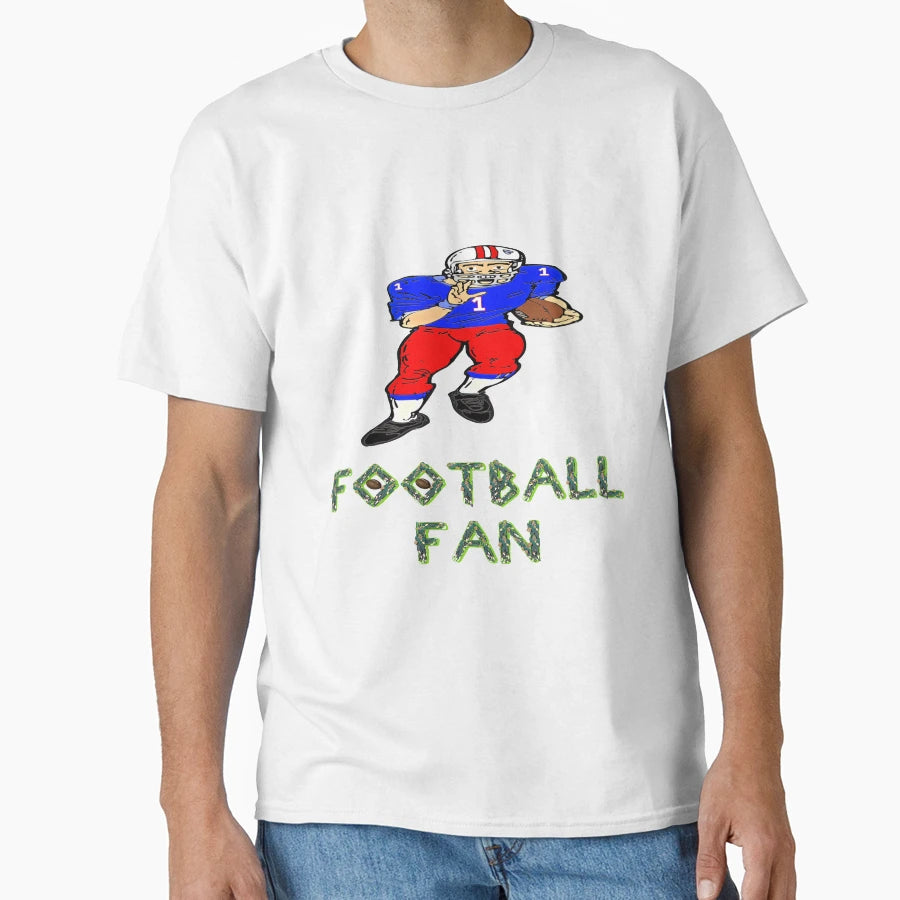 Football Fan T-Shirt - Graphic Print Unisex - T-Shirt, Sweatshirt, Hoodie