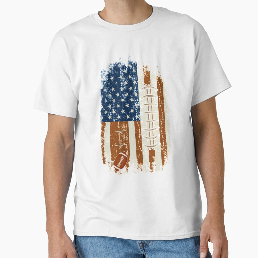 Best American Flag Rugby Player American T-Shirt - Novelty Apparel Unisex - T-Shirt, Sweatshirt, Hoodie