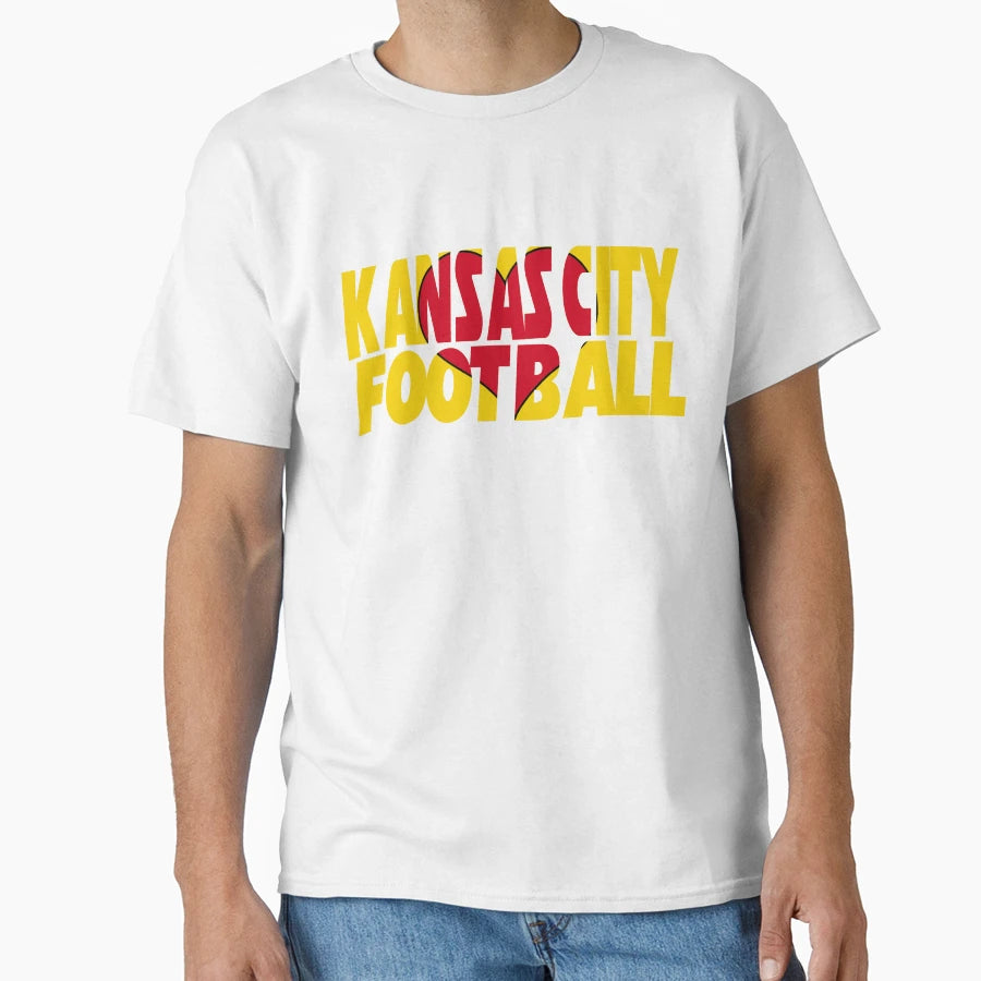 I Heart Kansas City Football T-Shirt - Novelty Apparel Unisex - T-Shirt, Sweatshirt, Hoodie