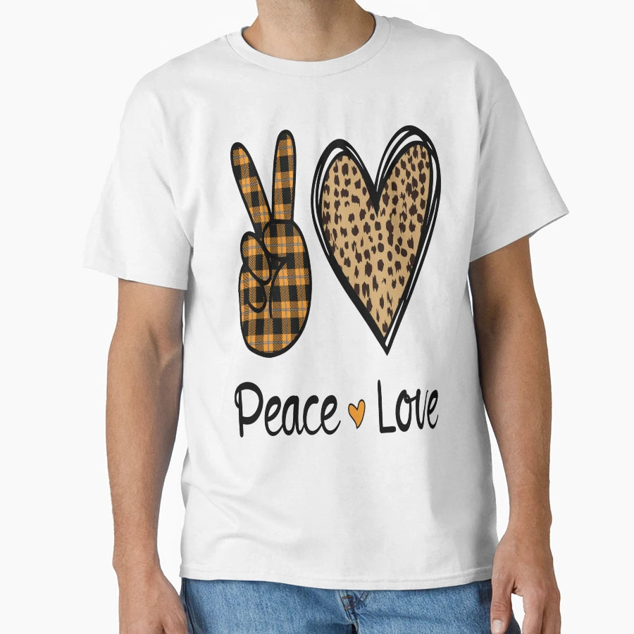 Peace And Love T-Shirt - Novelty Apparel for Adults - T-Shirt, Sweatshirt, Hoodie