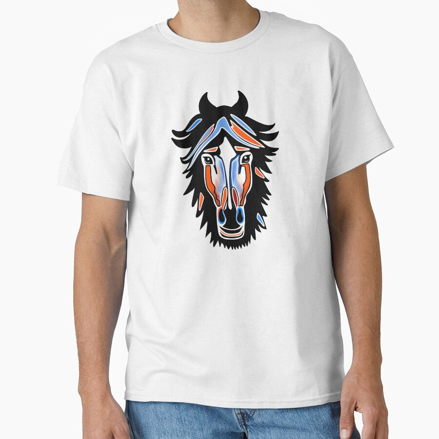 Horse Lover Portrait Art by Sartoris - Adult & Kids T-Shirts, Sweatshirts & Hoodies apparel design preview 1
