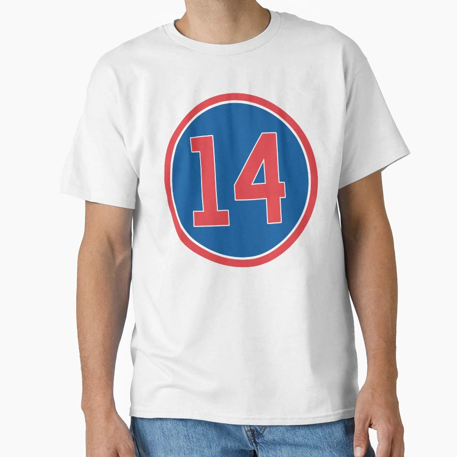 Ernie Banks 14 Jersey Number T-Shirt - Novelty Apparel Men Women - T-Shirt, Sweatshirt, Hoodie