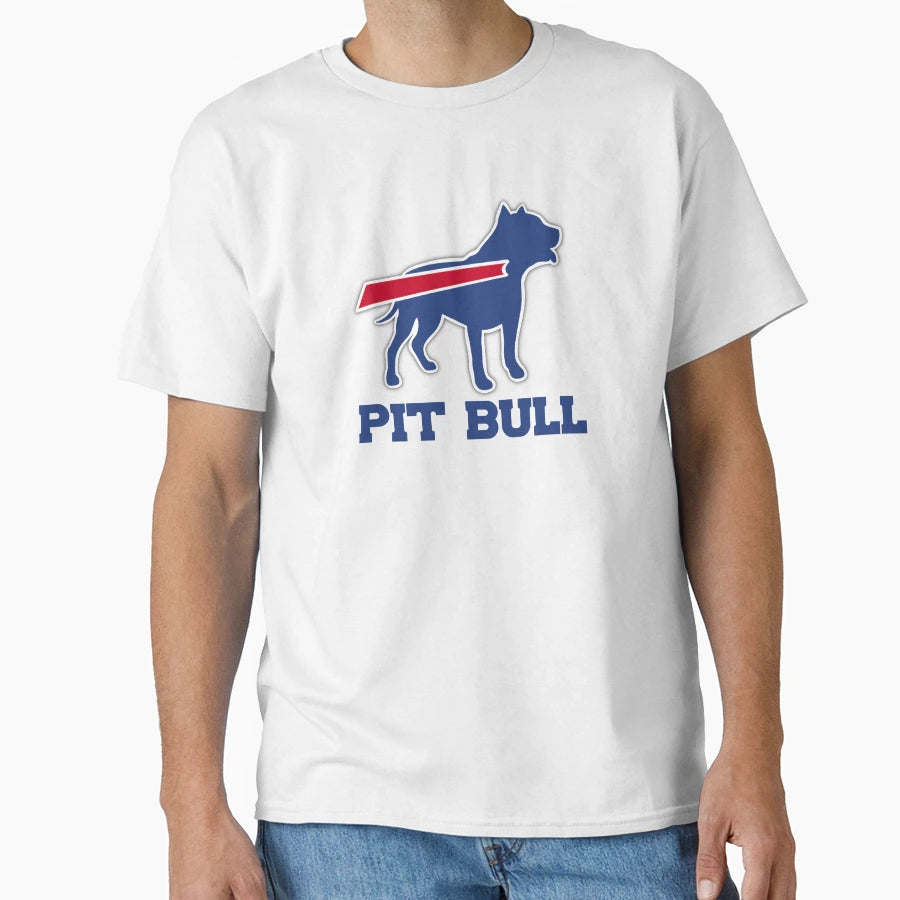 Buffalo Bills Pit Bull T-Shirt - Graphic Print for Adults - T-Shirt, Sweatshirt, Hoodie