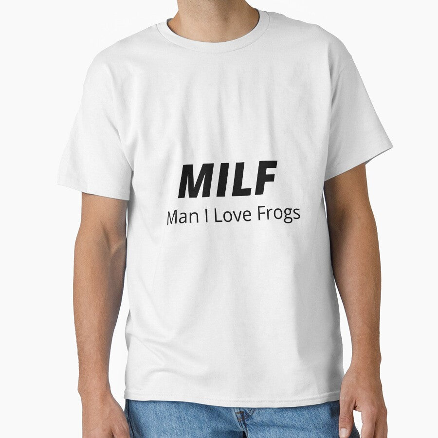 Man I Love Frogs Unisex Crewneck MILF by Teeeventshop - Adult & Kids T-Shirts, Sweatshirts & Hoodies apparel design preview 1