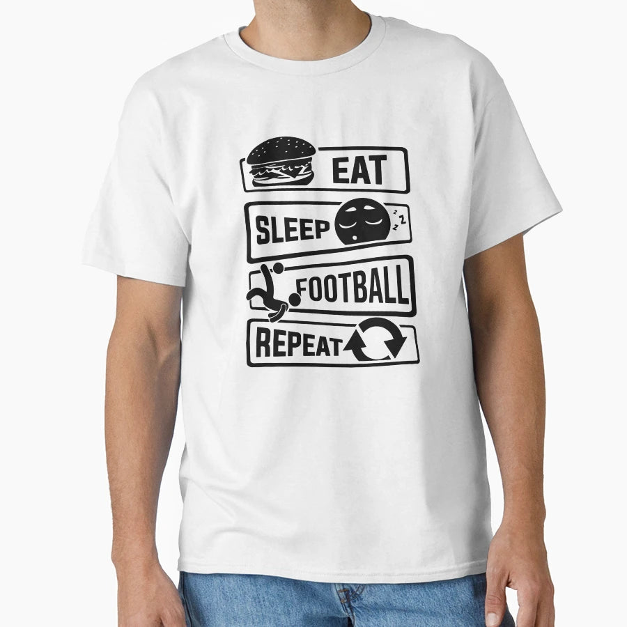 Daily Life Cycle Part 3 Football T-Shirt - Aesthetic Graphic Men Women - T-Shirt, Sweatshirt, Hoodie