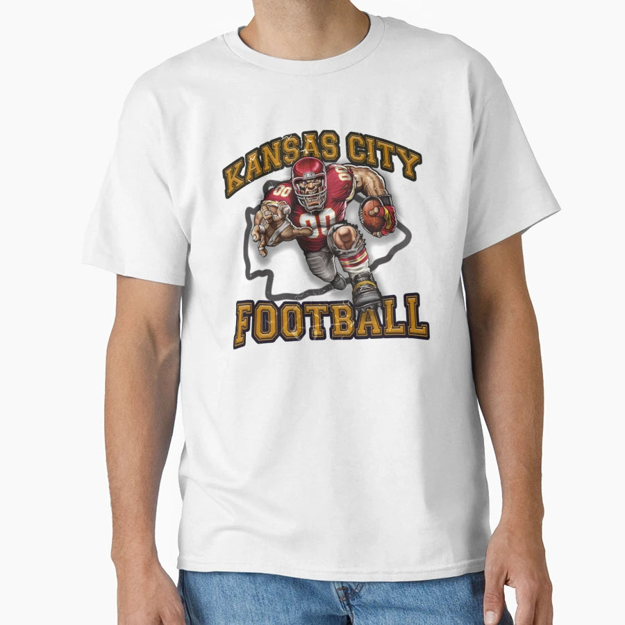 Kansas City Football Detroit T-Shirt - Custom Art Print for Adults - T-Shirt, Sweatshirt, Hoodie