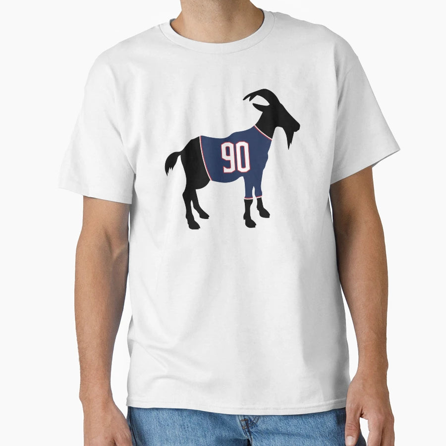 Elvis Merzlikins Goat T-Shirt - Custom Art Print for Adults - T-Shirt, Sweatshirt, Hoodie
