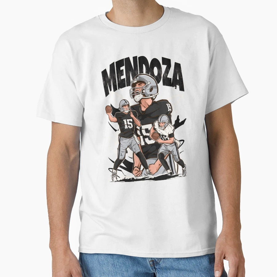 Fernando Mendoza Las Vegas Cartoon T-Shirt - Unique Graphic for Adults - T-Shirt, Sweatshirt, Hoodie