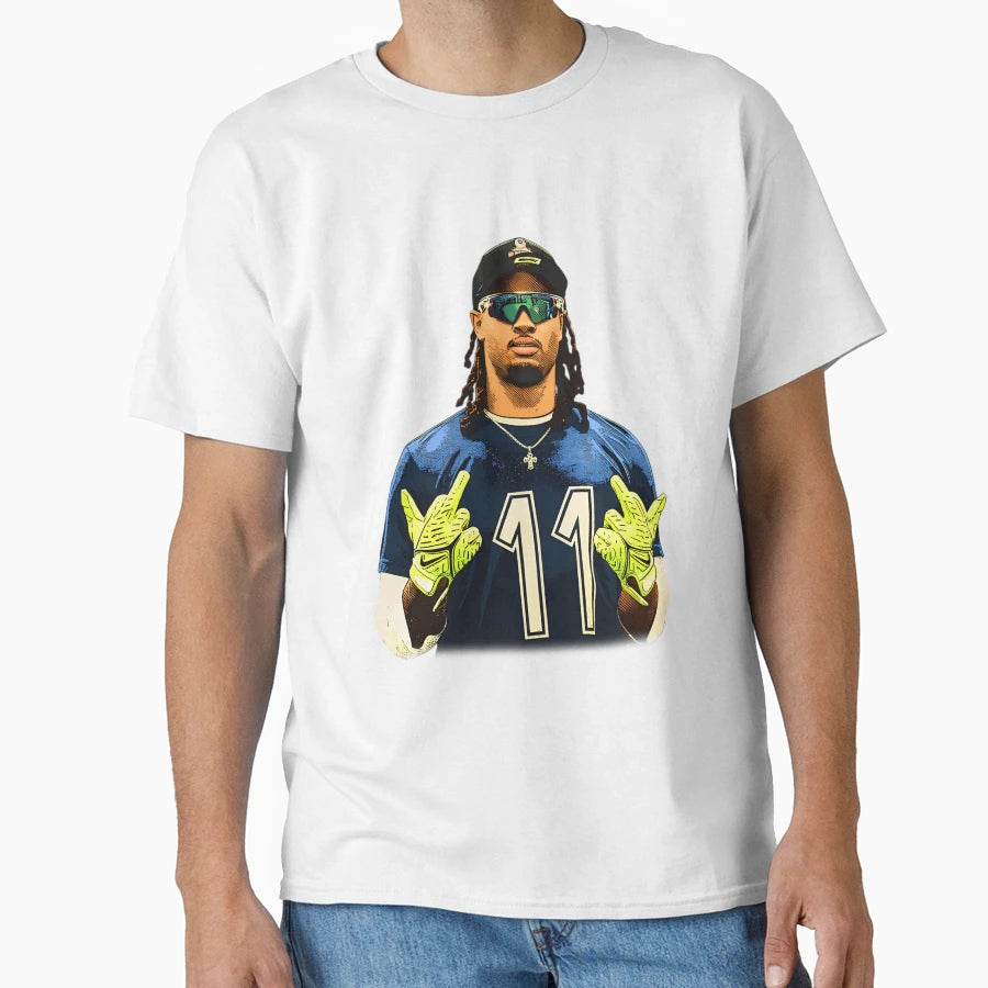 Jaxon Smith Njigba Flipping Bird T-Shirt - Novelty Apparel for Adults - T-Shirt, Sweatshirt, Hoodie