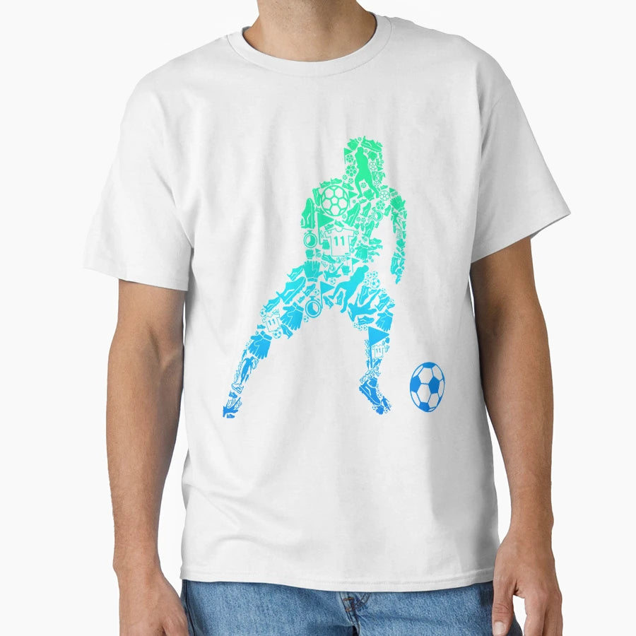 Soccer Player T-Shirt - Graphic Print Unisex - T-Shirt, Sweatshirt, Hoodie