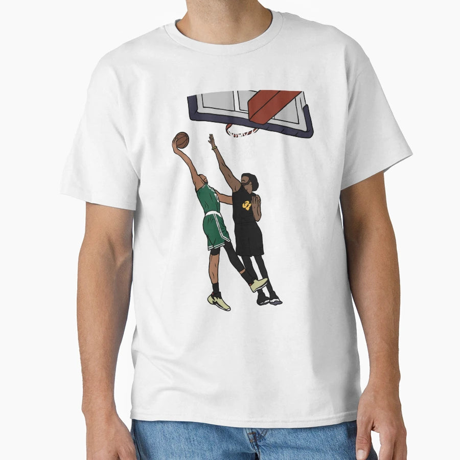 Jayson Tatum Dunks Jarrett Allen T-Shirt - Casual Everyday Wear Men Women - T-Shirt, Sweatshirt, Hoodie