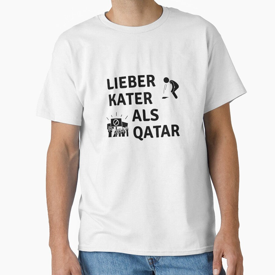 Better a hangover than Qatar Boycott World Cup by - Adult & Kids T-Shirts, Sweatshirts & Hoodies apparel design preview 1