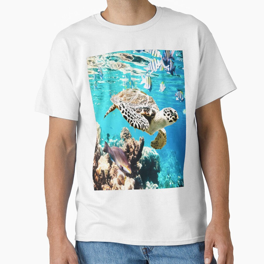 Awesome Ocean Turtley by Castiel88 - Adult & Kids T-Shirts, Sweatshirts & Hoodies apparel design preview 1