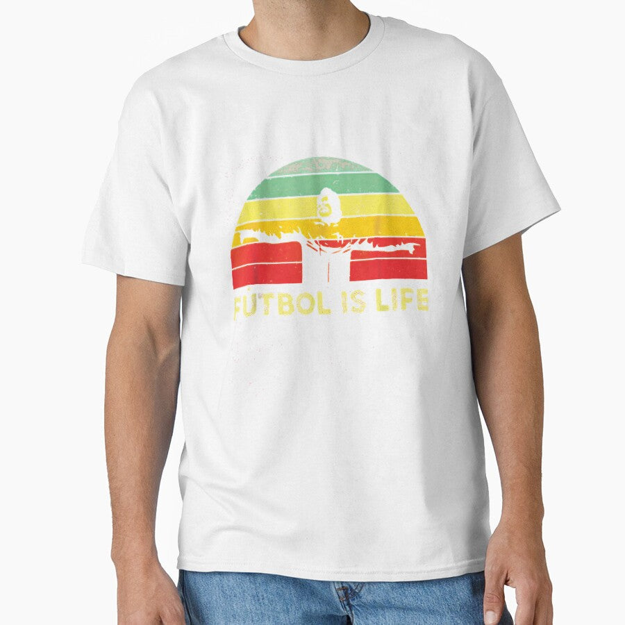 Wonderful Memory Futbol Is Life Retro Vintage Cute - Adult & Kids T-Shirts, Sweatshirts & Hoodies apparel design preview 1