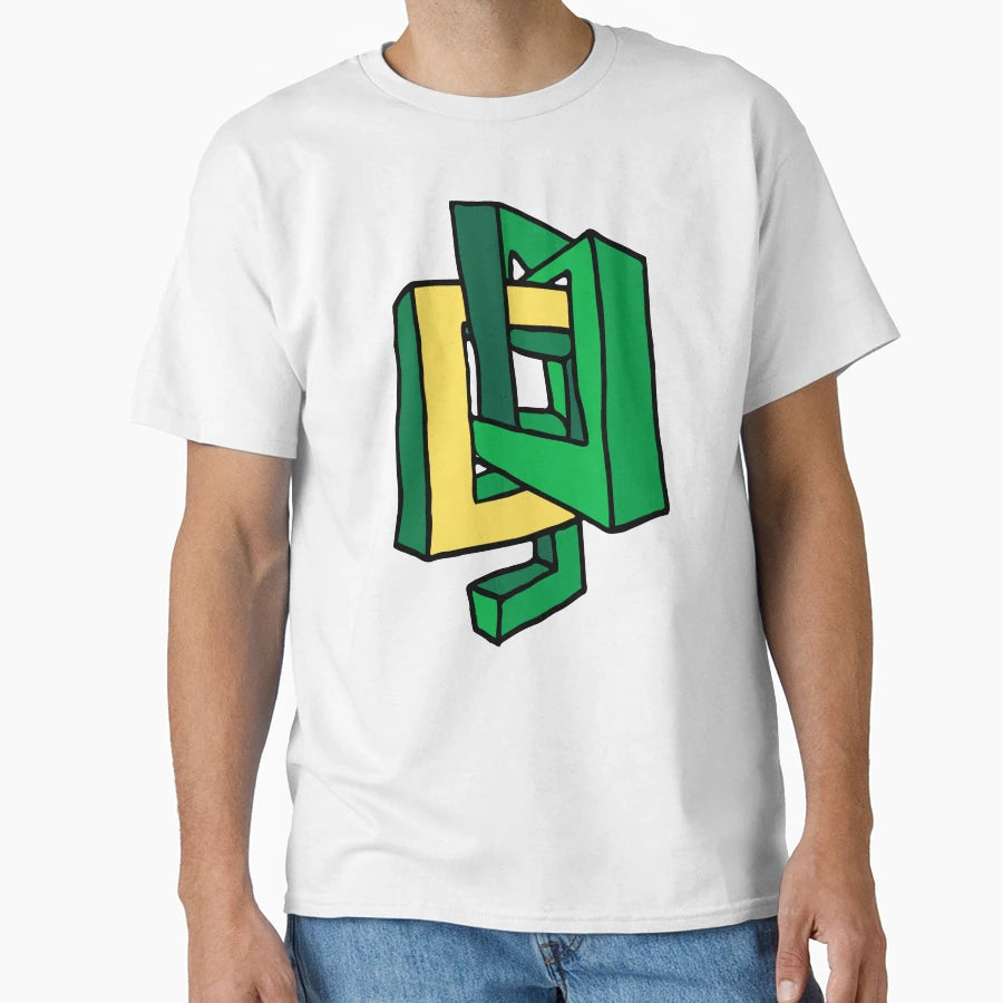 Geometric Emerald Green And Clear T-Shirt - Fun Novelty Design Men Women - T-Shirt, Sweatshirt, Hoodie