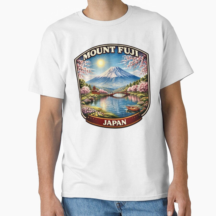 Mount Fuji, Japan by Myra365Art - Adult & Kids T-Shirts, Sweatshirts & Hoodies apparel design preview 1