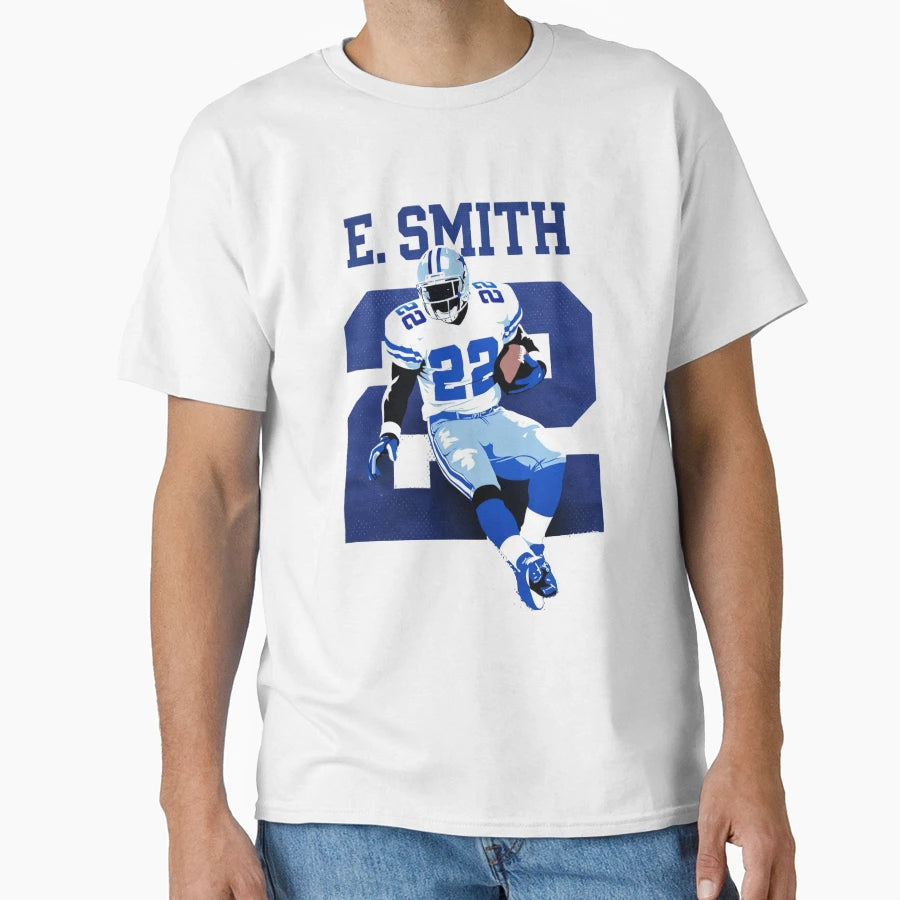 Emmitt Smith 22 Minimalist Art T-Shirt - Custom Art Print Unisex - T-Shirt, Sweatshirt, Hoodie