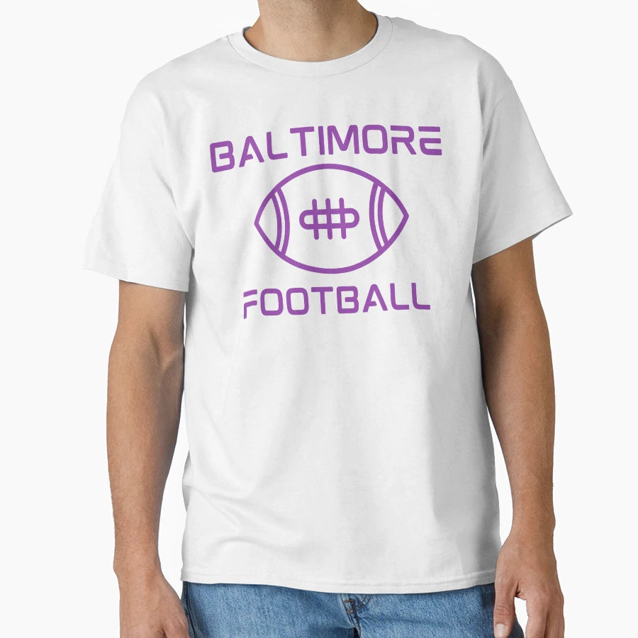 Baltimore Football T-Shirt - Aesthetic Graphic Men Women - T-Shirt, Sweatshirt, Hoodie