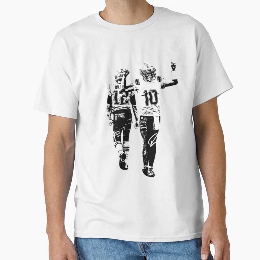 Drake Maye And Tom Signature Drake T-Shirt - Custom Art Print Men Women - T-Shirt, Sweatshirt, Hoodie