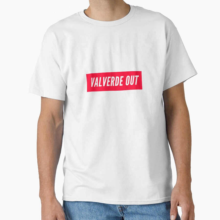 Valverde Out -Barcelona manager by TextyQuotes - Adult & Kids T-Shirts, Sweatshirts & Hoodies apparel design preview 1