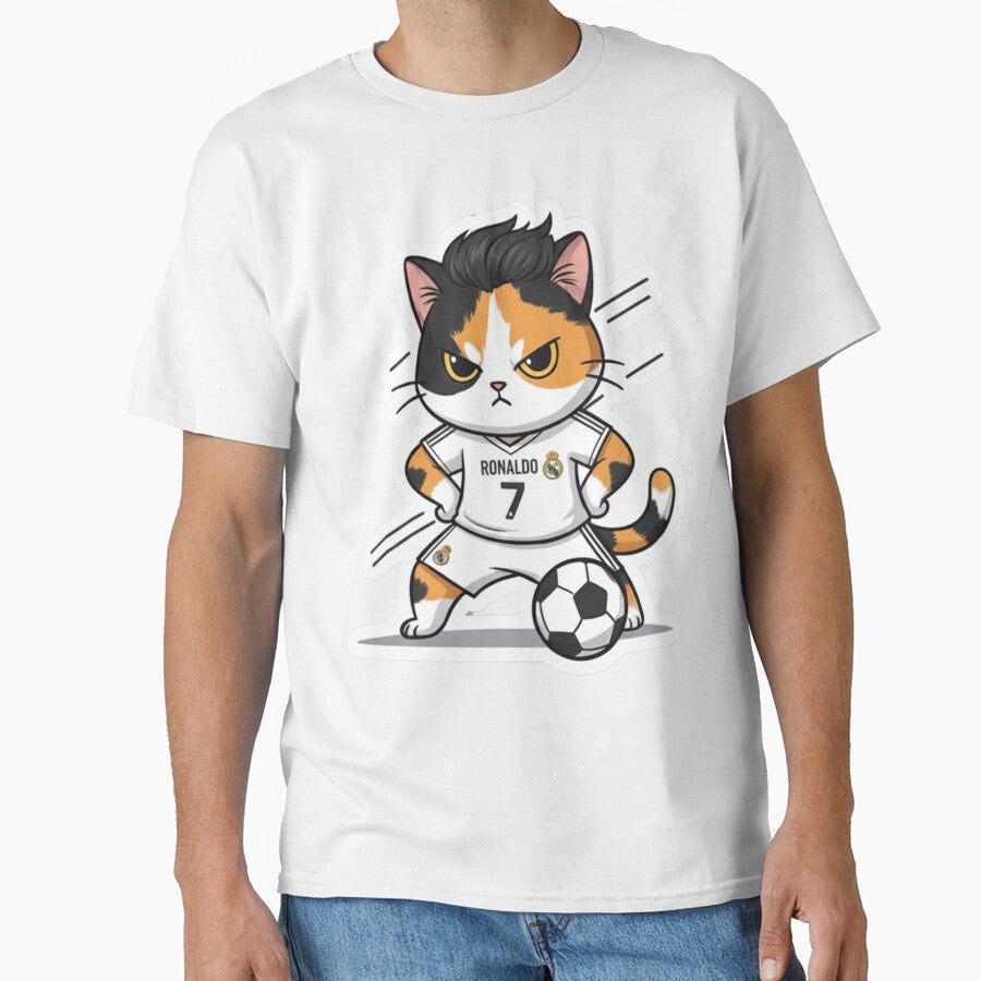 Kitten Ronaldo Real madrid by ArsyArt - Adult & Kids T-Shirts, Sweatshirts & Hoodies apparel design preview 1