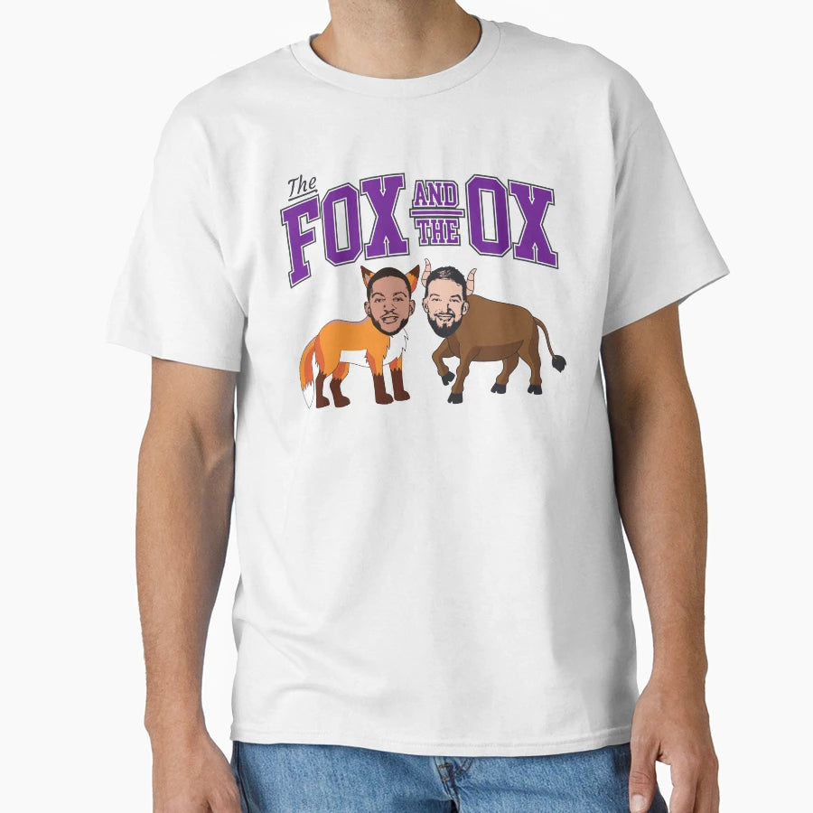 Fox And Ox Kings Basketball Funny T-Shirt - Custom Art Print for Adults - T-Shirt, Sweatshirt, Hoodie