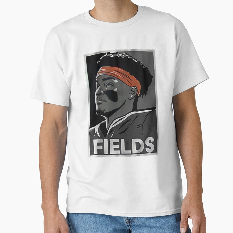 Justin Fields T-Shirt - Novelty Apparel Unisex - T-Shirt, Sweatshirt, Hoodie