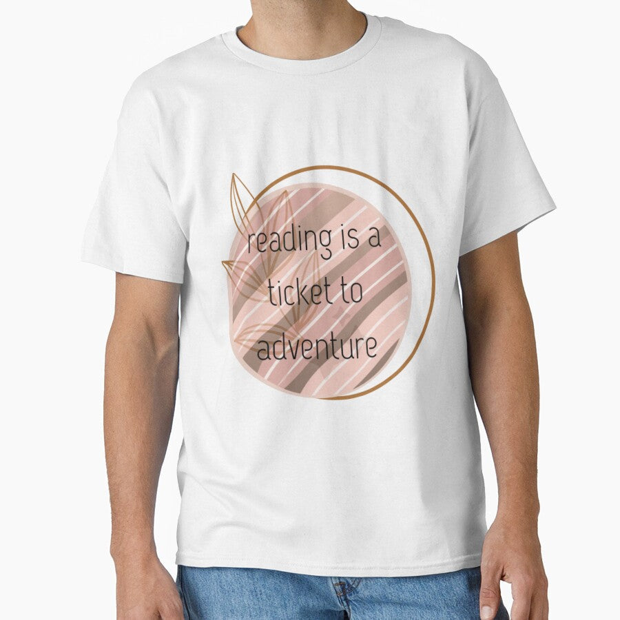 Reading is a ticket to adventure boho style17 by - Adult & Kids T-Shirts, Sweatshirts & Hoodies apparel design preview 1