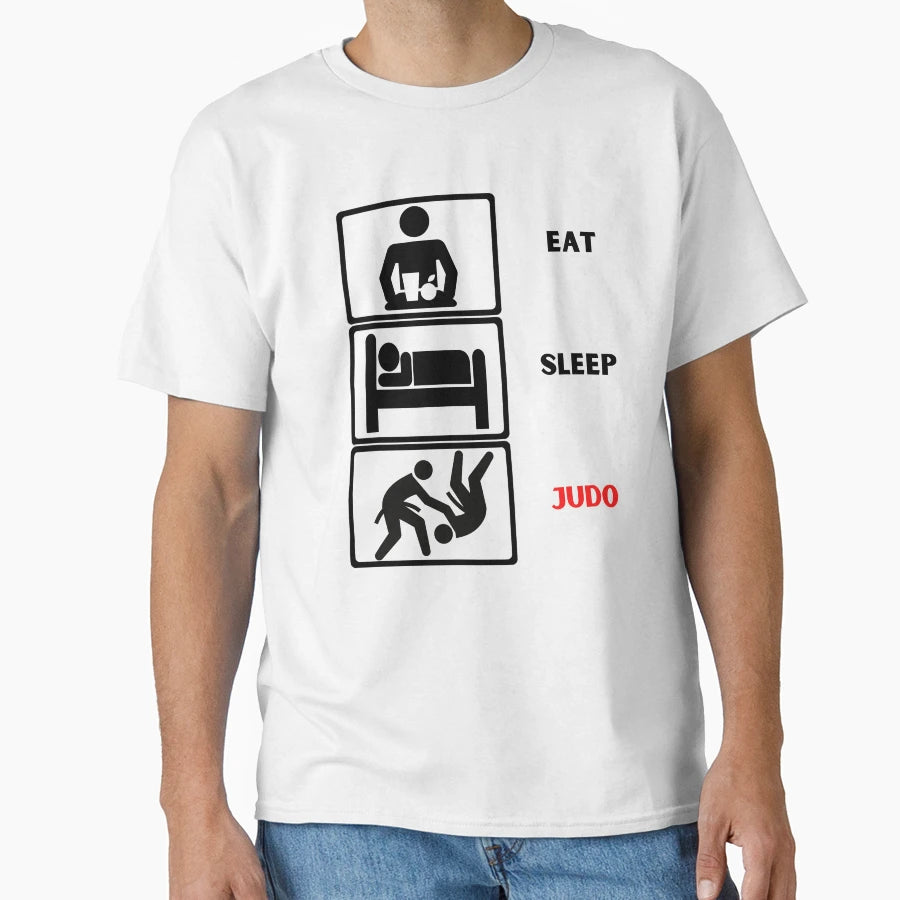 Eat Sleep Judo T-Shirt - Unique Graphic Men Women - T-Shirt, Sweatshirt, Hoodie