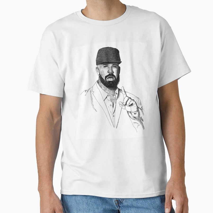 Drake Artistic Portrait Fans T-Shirt - Novelty Apparel Men Women - T-Shirt, Sweatshirt, Hoodie