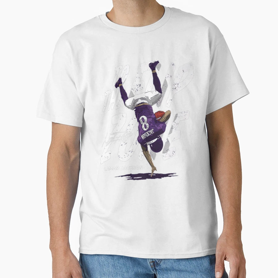 Lamar Baltimore Flip Zone T-Shirt - Casual Everyday Wear Unisex - T-Shirt, Sweatshirt, Hoodie