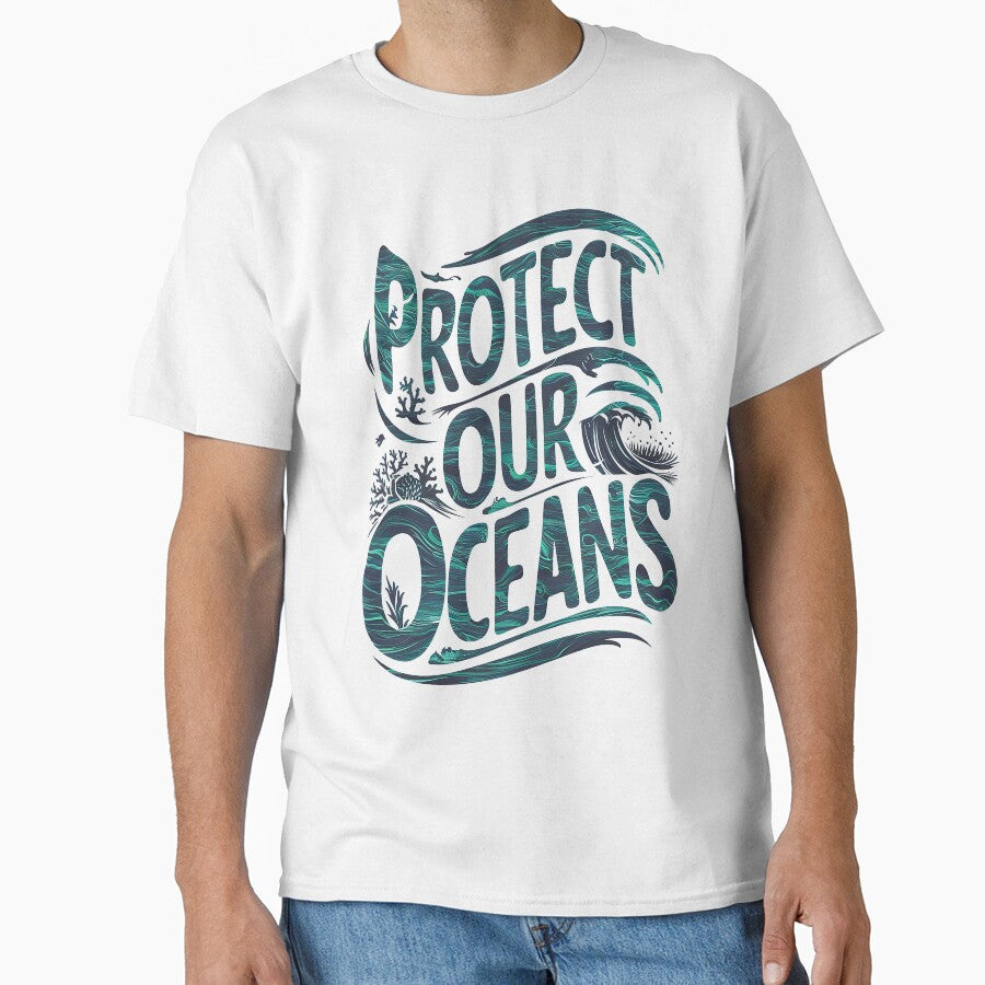 Save Our Oceans Protect Ocean Day by MAPDDesigns - Adult & Kids T-Shirts, Sweatshirts & Hoodies apparel design preview 1