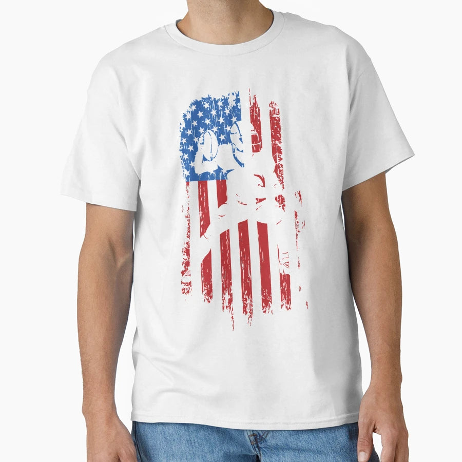 Usa America T-Shirt - Minimalist Print Unisex - T-Shirt, Sweatshirt, Hoodie