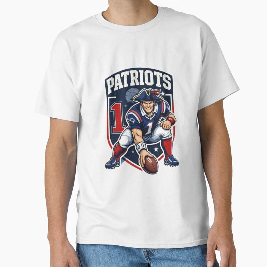 Patriots Warrior T-Shirt - Fun Novelty Design for Adults - T-Shirt, Sweatshirt, Hoodie