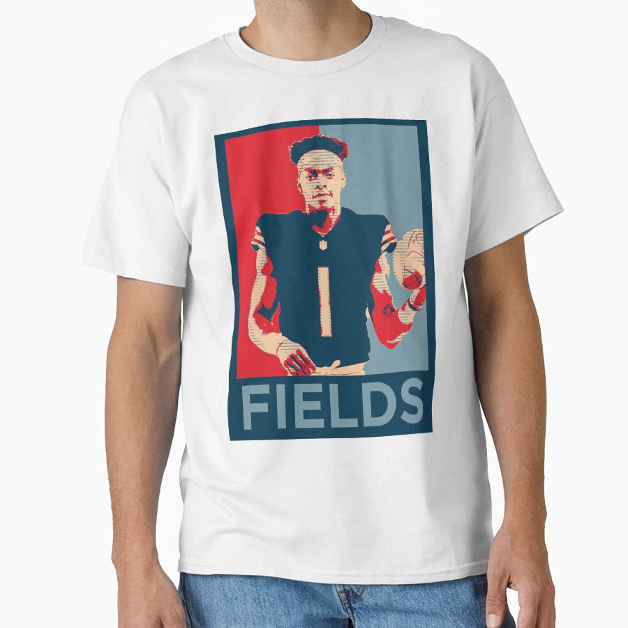 Justin Fields Bears T-Shirt - Minimalist Print Men Women - T-Shirt, Sweatshirt, Hoodie