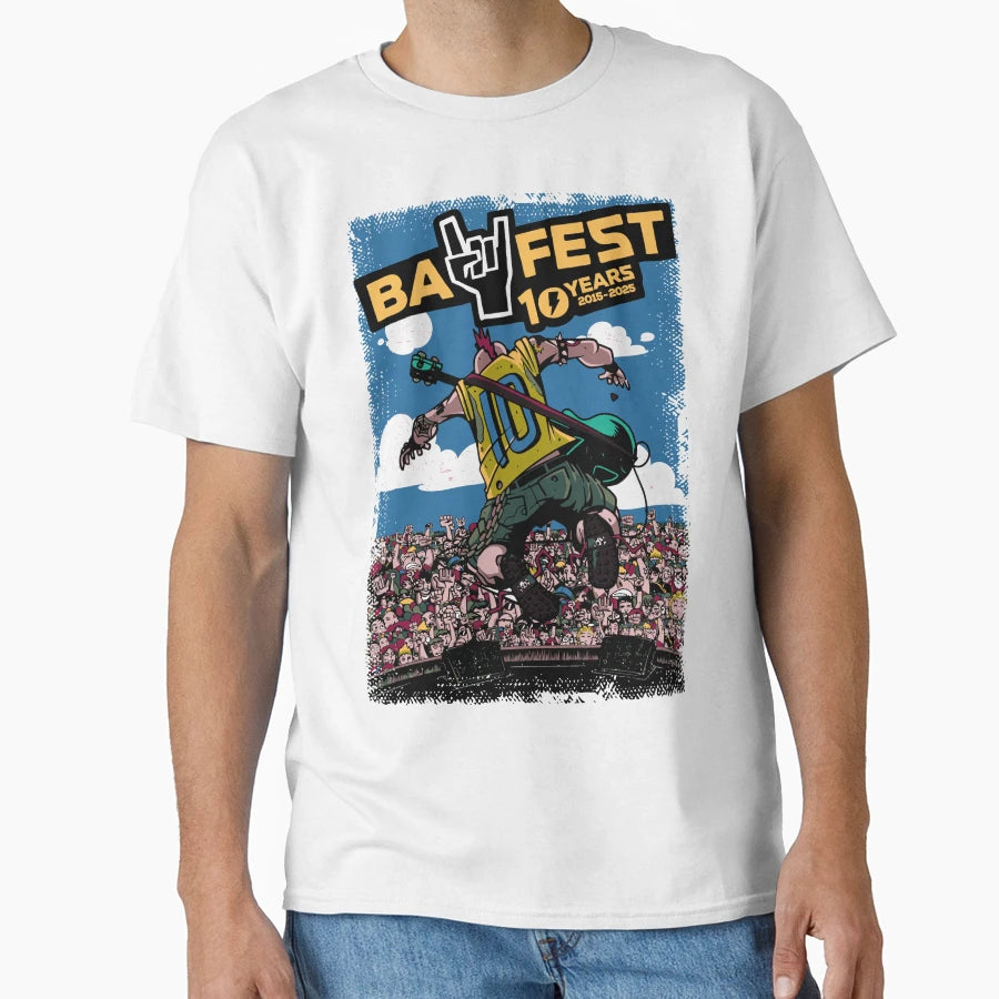 Bay Fest 10 Years Punk Rock Festival T-Shirt - Graphic Print for Adults - T-Shirt, Sweatshirt, Hoodie