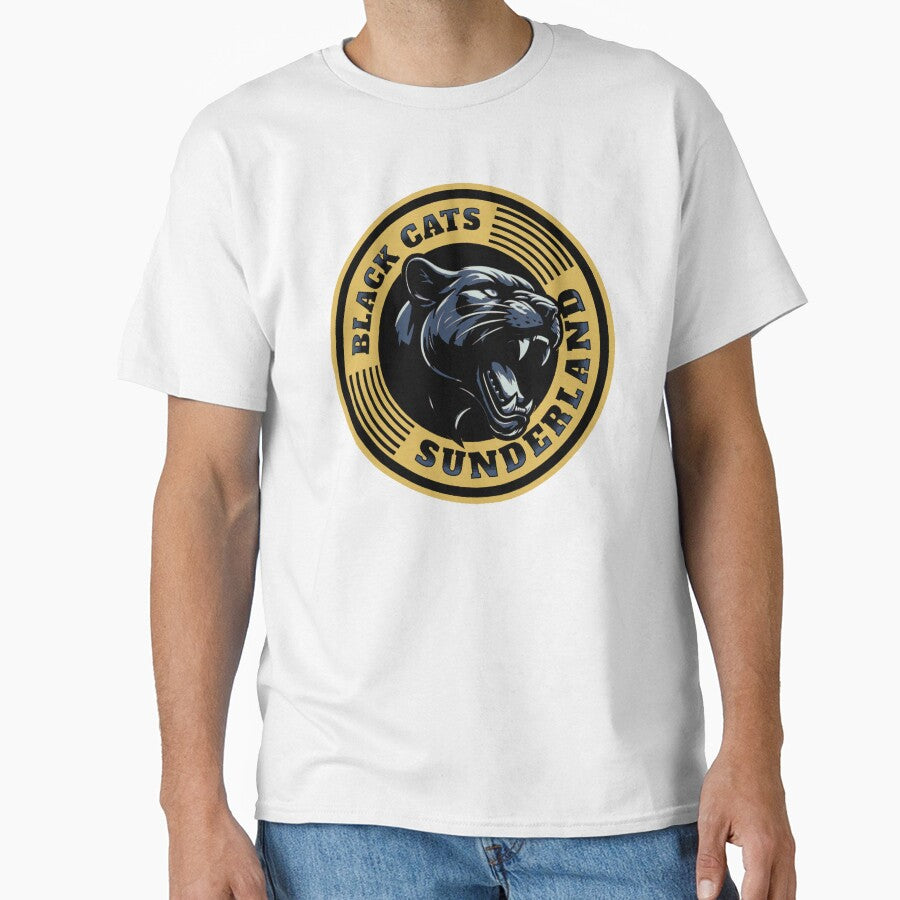 Black Cats Sunderland gold by VRedBaller - Adult & Kids T-Shirts, Sweatshirts & Hoodies apparel design preview 1