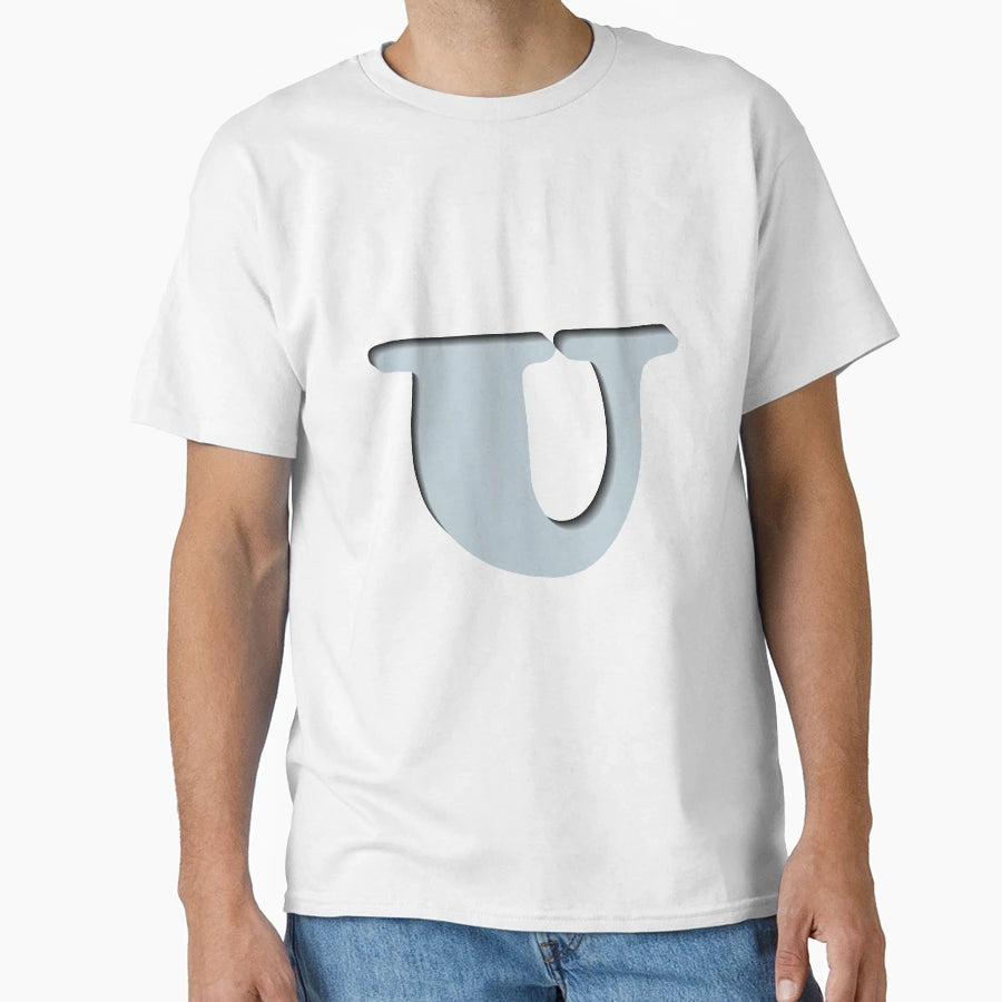 3D Letter U T-Shirt - Novelty Apparel Unisex - T-Shirt, Sweatshirt, Hoodie