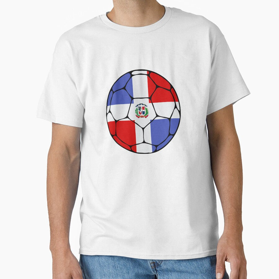 Dominican Republic Soccer Ball by ehgraphics15 - Adult & Kids T-Shirts, Sweatshirts & Hoodies apparel design preview 1