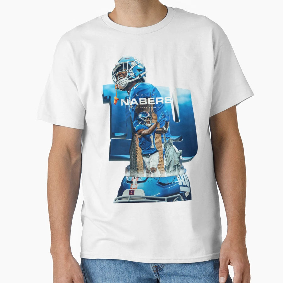 Malik Nabers T-Shirt - Casual Everyday Wear Men Women - T-Shirt, Sweatshirt, Hoodie