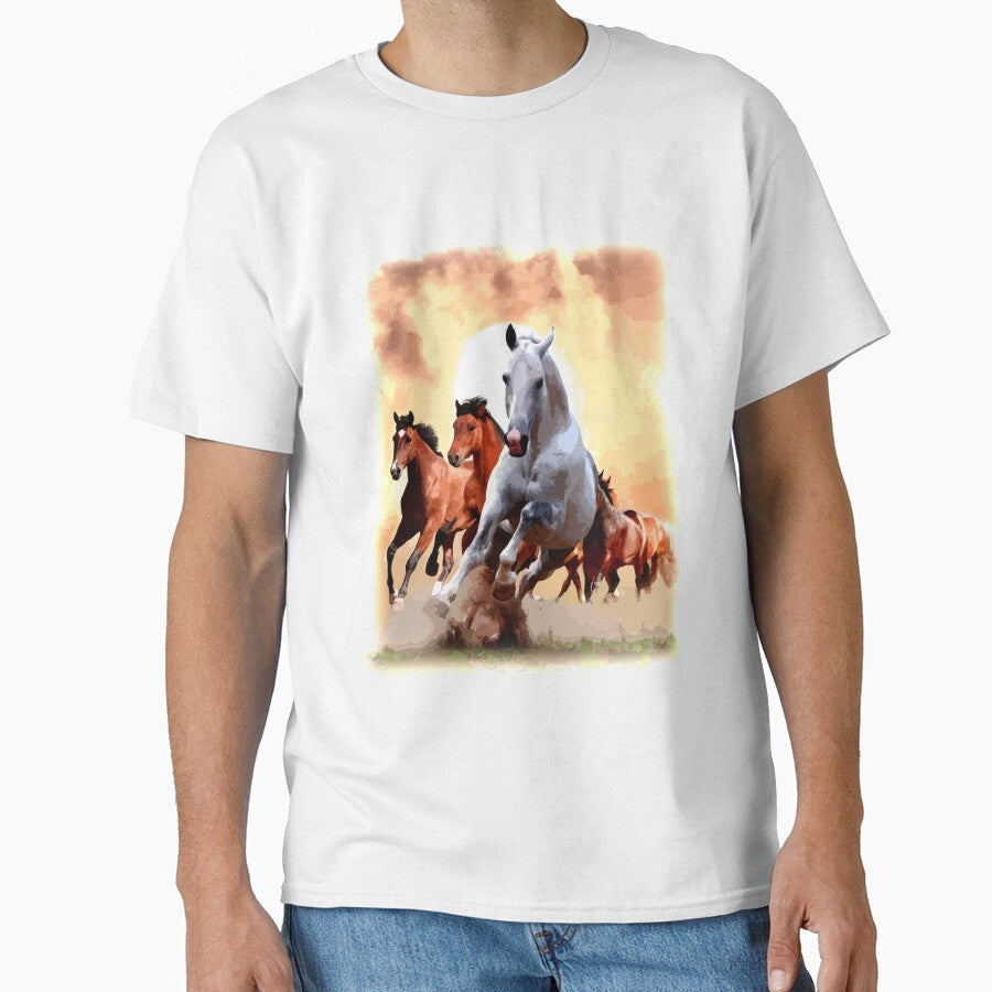 Galloping Horses for Men and Women by AllStarMerch - Adult & Kids T-Shirts, Sweatshirts & Hoodies apparel design preview 1