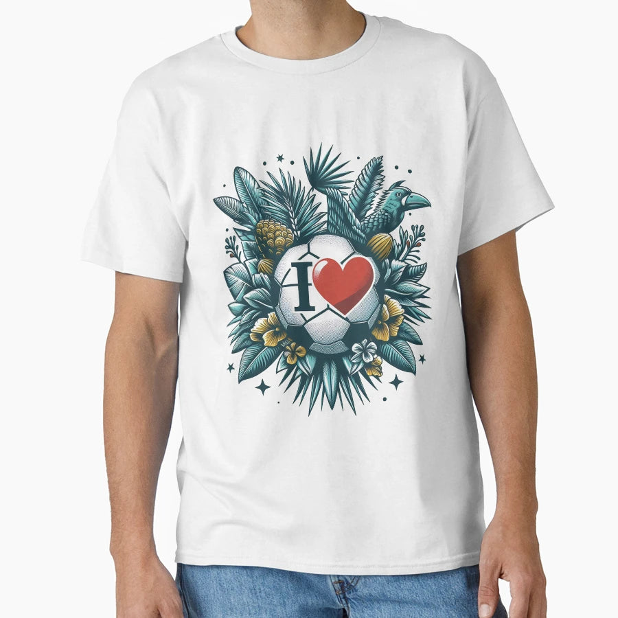 I Love Football T-Shirt - Fun Novelty Design for Adults - T-Shirt, Sweatshirt, Hoodie