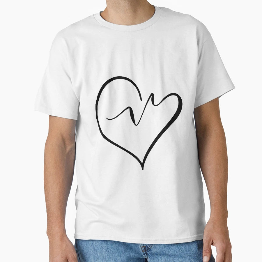 Heartbeat T-Shirt - Graphic Print Unisex - T-Shirt, Sweatshirt, Hoodie