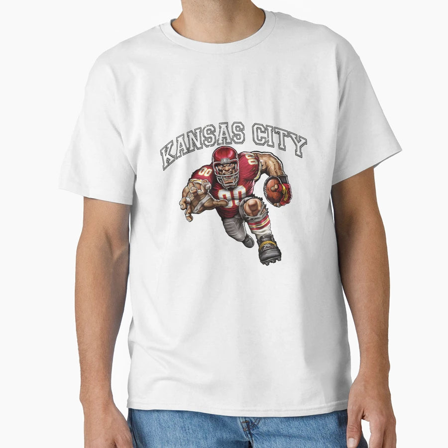 Kansas City Football T-Shirt - Aesthetic Graphic for Adults - T-Shirt, Sweatshirt, Hoodie