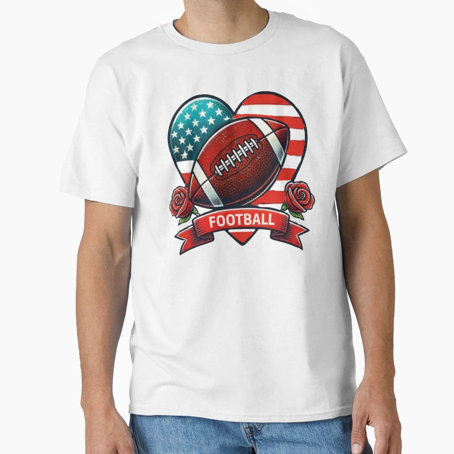 American Football T-Shirt - Graphic Print Men Women - T-Shirt, Sweatshirt, Hoodie