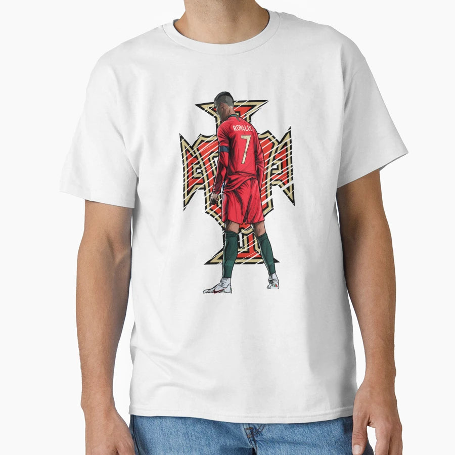 Cristiano Ronaldo Portugal Logo T-Shirt - Trendy Graphic Men Women - T-Shirt, Sweatshirt, Hoodie