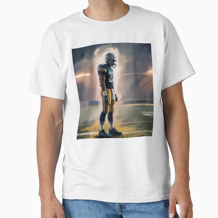 Dreamlike Football Illustration Under T-Shirt - Novelty Apparel for Adults - T-Shirt, Sweatshirt, Hoodie
