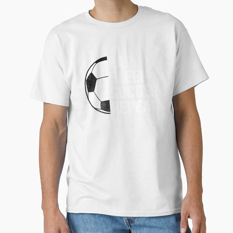 Eat Sleep Soccer Repeat by Seeds of Change - Adult & Kids T-Shirts, Sweatshirts & Hoodies apparel design preview 1