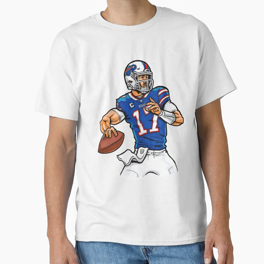 Allen Qb T-Shirt - Minimalist Print for Adults - T-Shirt, Sweatshirt, Hoodie